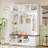 Versatile 3-in-1 Hall Tree with 6 Hooks, Farmhouse Walnut Storage Bench with Adjustable Shelves, 55"W Modern Entryway Coat Rack with Multiple Storage Space for Mudroom, Living Room-336712805