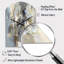 Grande horloge murale beige et grise-104241002