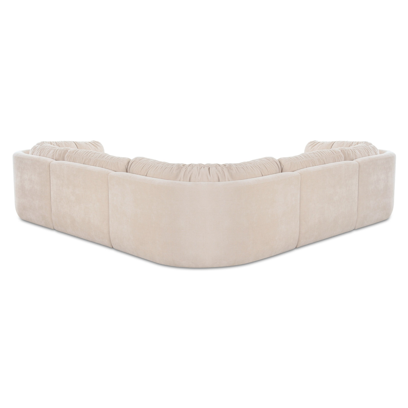 Colette Modular Corner Sectional, Beige Polyester