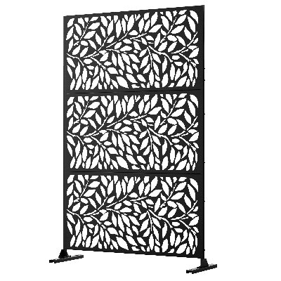 6 ft. H x 4 ft. W Privacy Screen Metal Outdoor Fence Panel