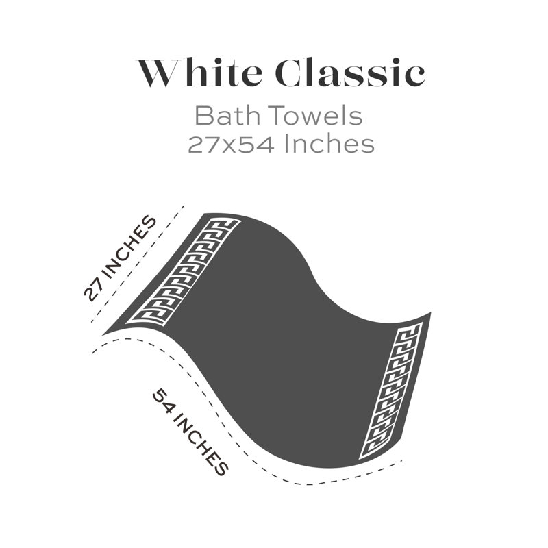 Serviette de bain 100% coton Aldercy, Bleu clair