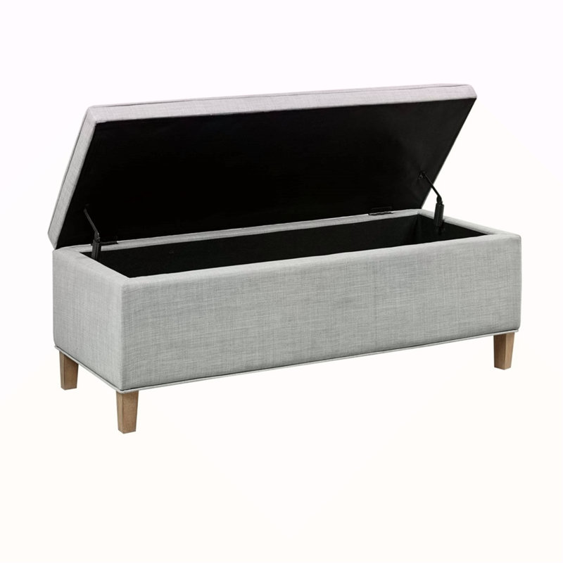 Banc de rangement rectangulaire à fermeture douce