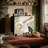 Modern art pattern solid wood sideboard-104471083