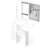 Small Size Left Drawer Desktop Vanity Table + Cushioned Stool, 2 AC+2 USB Power Station, Hair Dryer Bracket, Extra Large Touch Control Sliding LED Mirror, Tri-Color Switching, EPA,GCC,UL Certificate-1642552286