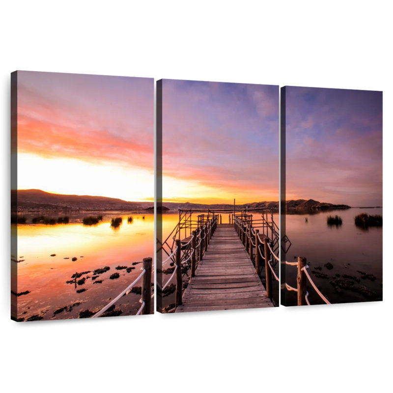 Aletra Lake Titicaca Dock, 42" H x 65" W