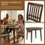 Ensemble de salle à manger à abattants 3 pièces pour 3 personnes - Table pliante compacte avec 2 chaises rembourrées, design moderne Mid-Century pour petits appartements, coins repas et cuisines douillettes-5618284-5512190