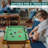 RayChee 36" Mini Tabletop Pool Set with Balls, Sticks, Chalk, Brush & Triangle