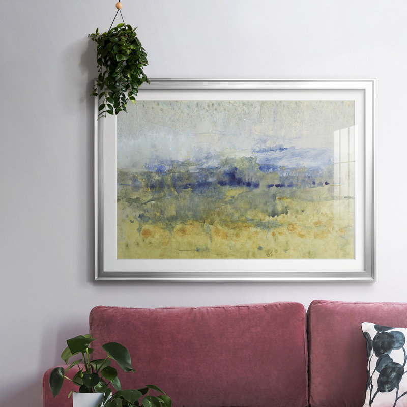 Cadre ouvert Open II avec cadre encadré et biseauté mat et verre, Argent, H 27 po x l 39 po x P 1,5 po