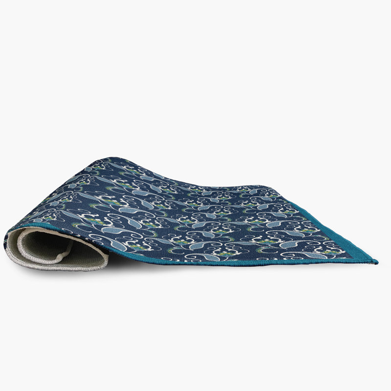 Chenille Floral Indoor / Outdoor Rug, Rectangle 3' x 5'