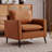 Leather Upholstered Sofa 2pc,Nordic Retro Light Luxury Living Room Balcony Bedroom Single Casual Sofa Chair