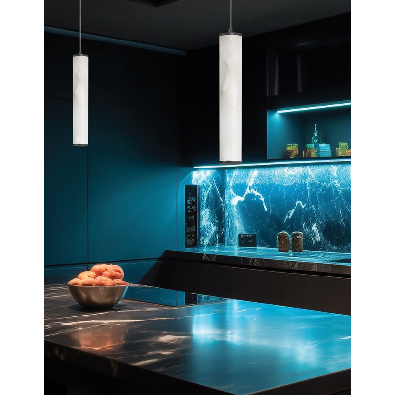 Gyanna LED Pendant, Matte Black