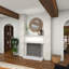 Buste brun en polystone