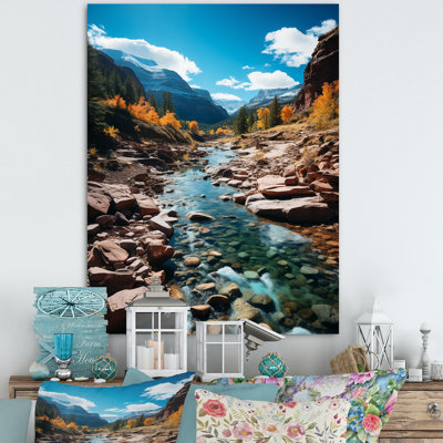 «USA Rocky Mountain National Park River IV», reproduction d'art sur toile