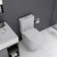 Small Compact One Piece Toilet Dual Flush,23 Inch Short Depth For Tiny Bathroom,White