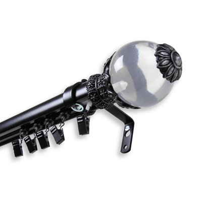 Ringler Steel Adjustable Single Curtain Rod