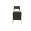 Fauteuil d'appoint et repose-pieds 2 pièces, cuir fleur espresso vieilli