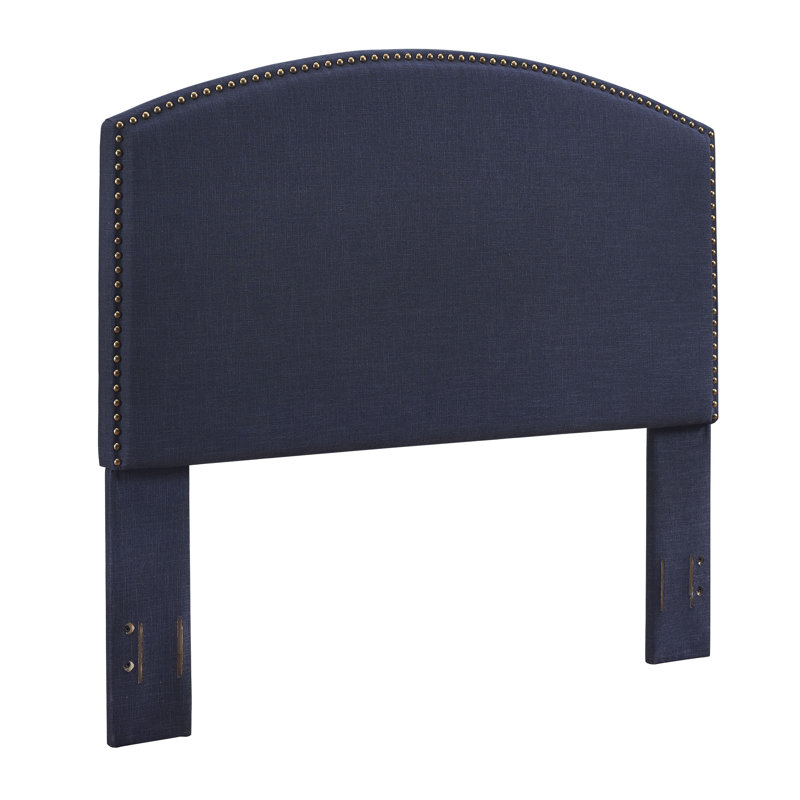 Benedict Upholstered Headboard, King/California King, Navy Linen