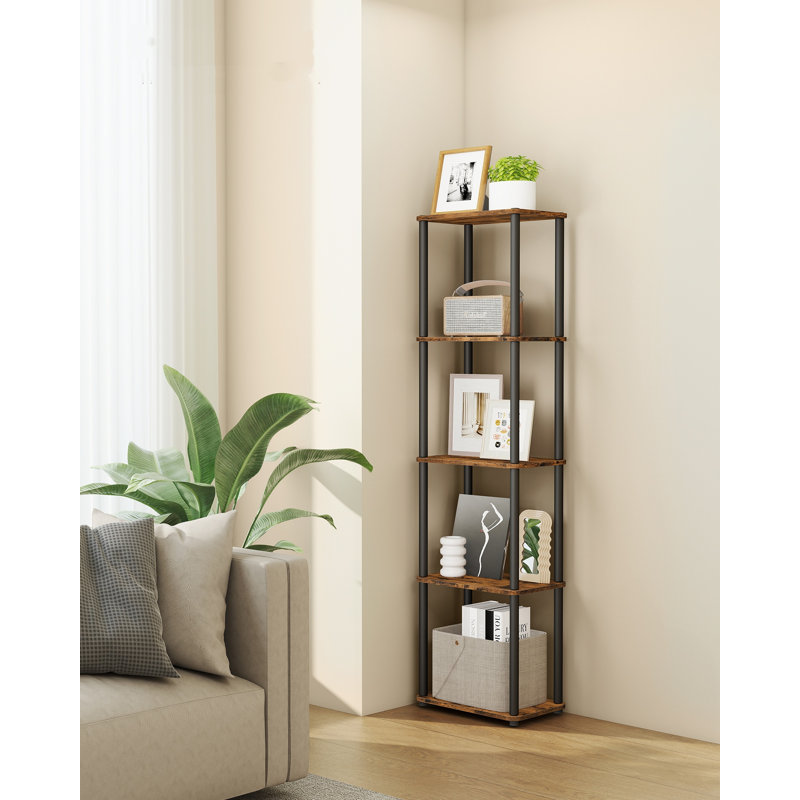 38cm W Steel Etagere Bookcase, (5 Shelves) 139"H x 38"W x 23.8"D