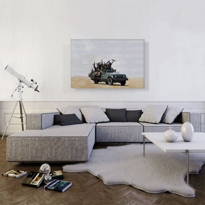 «Cookie Monster with Rebel Militia» par Banksy, reproduction d'art sur toile tendue