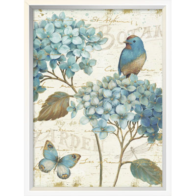 " Blue Garden III Crop " by Daphne Brissonnet