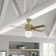 44" Hepburn 4 - Blade Standard Ceiling Fan with Wall Control and Light Kit Included