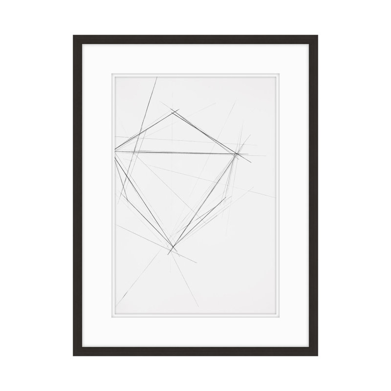 «Geometric progression 4» par Studio L57 - impression de cadre photo unique sur papier, H 31,25 po x l 25,25 po