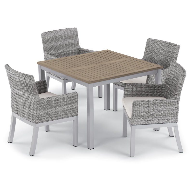 Argento Outdoor Dining Chair, Eggshell White