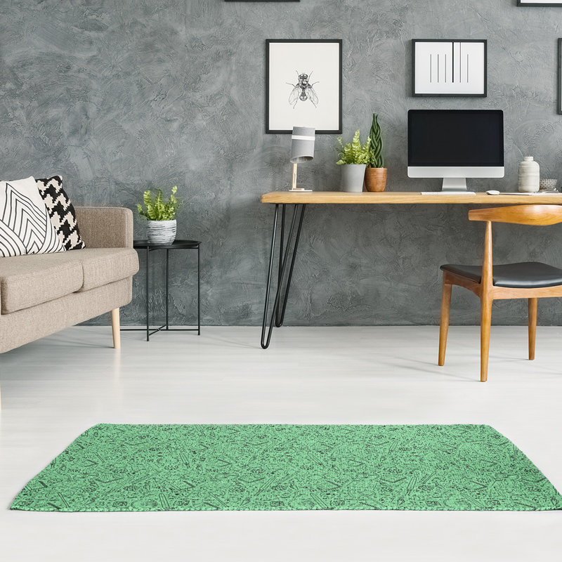 Chenille Abstract Indoor Rug, Rectangle 4' x 6'