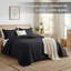 Ensembles de courtepointe en microfibre gaufrée pour grand lit | Couvre-lit de qualité hôtelière-123141037-121432099