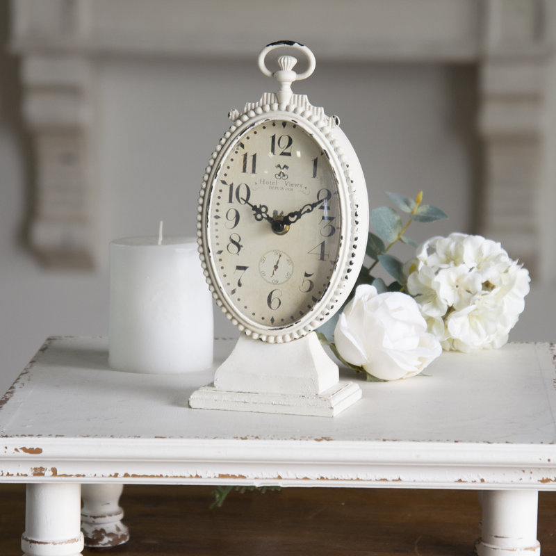 Horloge de table en métal
