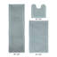 Ensemble de tapis de bain réversible 100% coton 2370 g / m² Merkel - ultra doux, très absorbant, lavable à la machine, certifié OEKO-TEX, idéal pour la douche, la baignoire, le meuble-lavabo et la toilette, bleu-1613030065-1613030091