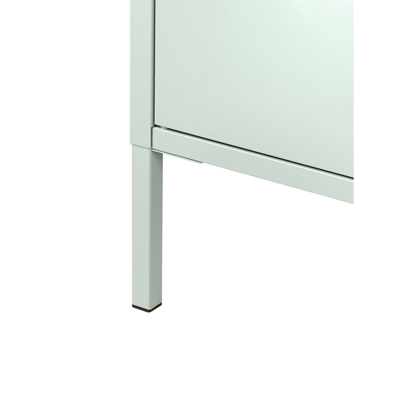 Storage Unit Metal Light Beige, Green