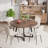 Round Dining Table Set with Velvet Upholstery Chairs-896957267-896957266-892995273