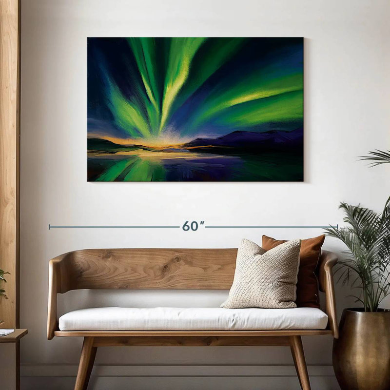 Avery Abstract Aurora Borealis, 30" H x 45" W