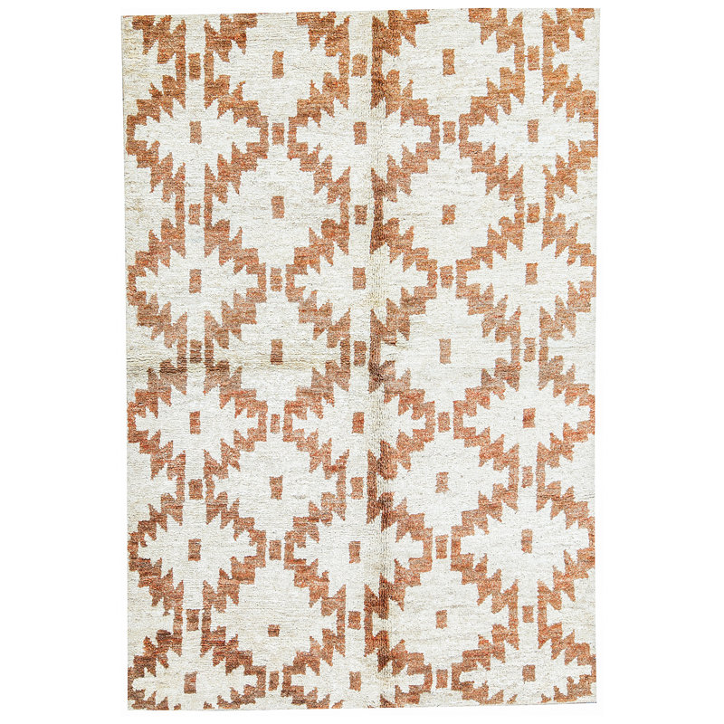Hand-Knotted High-Quality Brown Area Rug