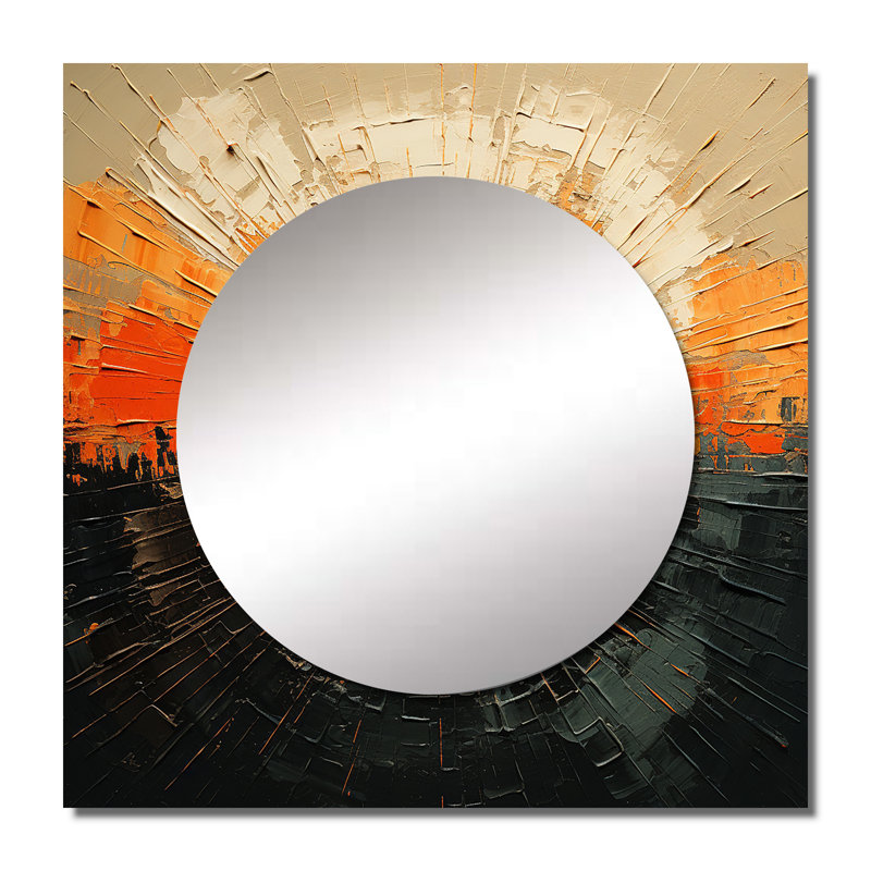 Aul - Grand miroir carré carré pour lever de soleil, 29 po x 29 po