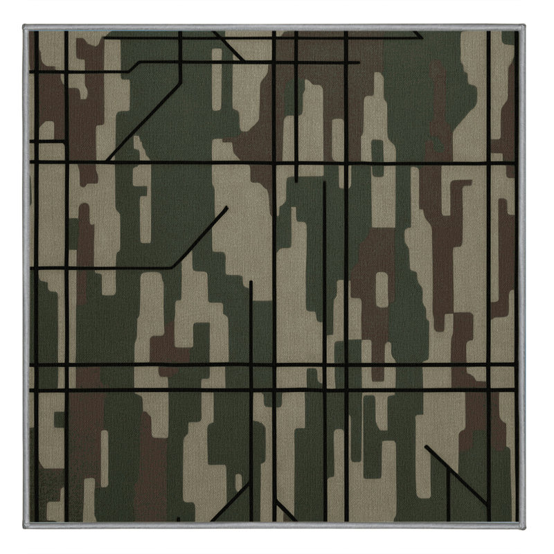 Warden Line Rug, Square 4'