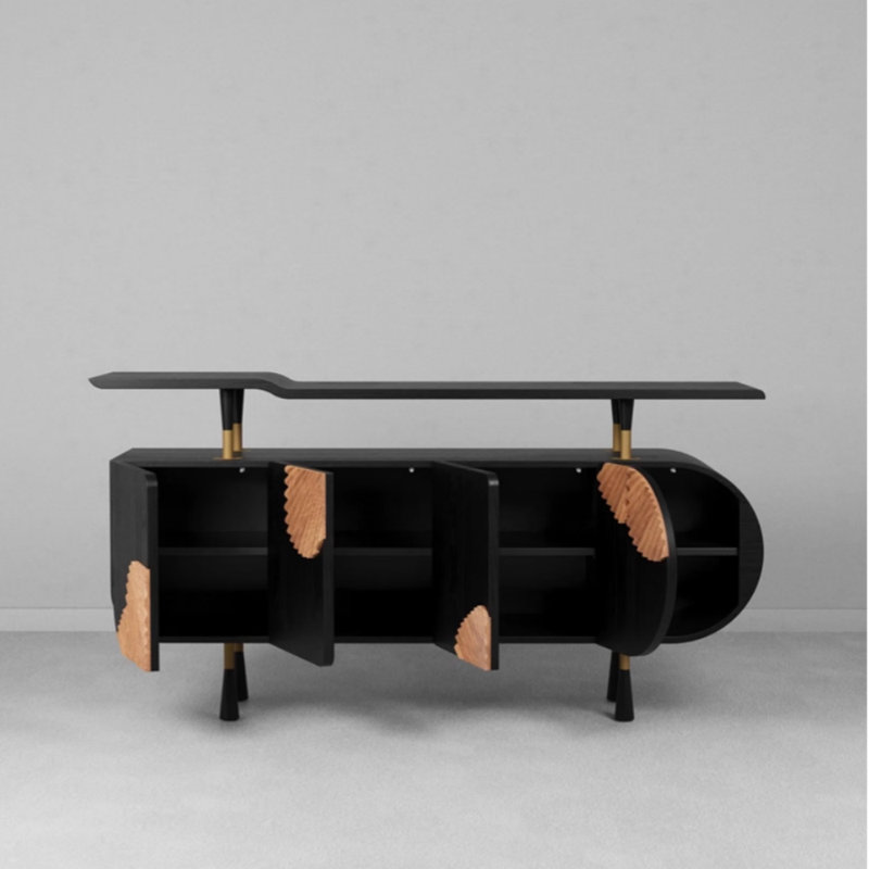 Buffet haut de gamme moderne, Noir