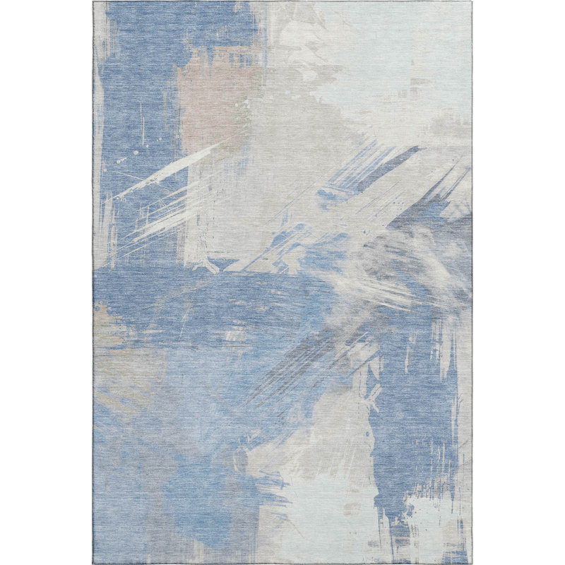 Premium Machine Washable Varroville AMF1711 Modern Rug, Rectangle 10' x 14'