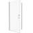 Universal Pivot Shower Door With Plating - 1/4" Tempered Glass, Wall Channel, #304 Stainless Steel Handle, , Easy Installation, Smooth System, Good Leak Feature, 28-29 3/8" Adjustable Cover Glass-117060977