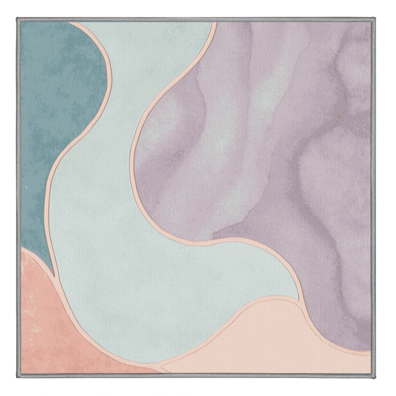 Gentle Crest Rug, Square 5'