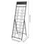 10-Tier Metal Free Standing Magazine Rack