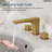 Widespread Bathroom Faucet 3 Hole, 2-handle Bathroom Sink Faucet with Drain Assembly-125423810