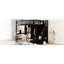 Lit mezzanine pleine grandeur Bibliothèque, tiroirs, bureau et garde-robe. Bois de pin massif robuste Look inspiré de la maisonnette. Accentuation en forme de clôture. L 94,4 po x l 57 po x H 72 po. Matelas non inclus.-1570655524