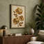Golden Composition Botanical 1 Piece Wrapped Canvas Wall Art-1860156176-1860156188