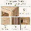 Mobilier moderne pour cage de chien, table d'appoint en bois pour petits chiens avec prise de courant, table de bout pour cage d'animal, armoire pour chenil d'intérieur