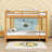 Queen Over Queen Wooden Bunk Bed With Ladder-1728616022