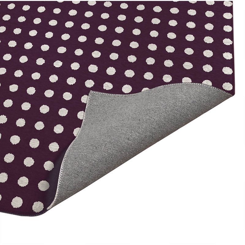 Tapis de cuisine Dot, Aubergine, Rectangle 5 pi x 7 pi