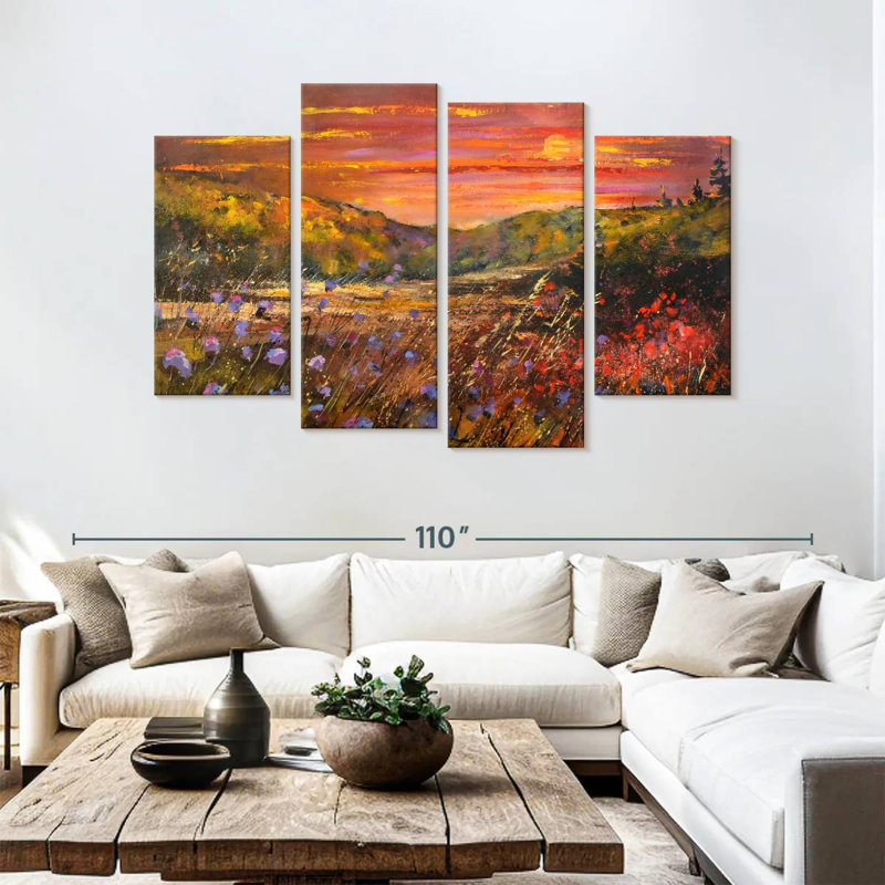 Alvord Sunset Meadow, 54" H x 84" W