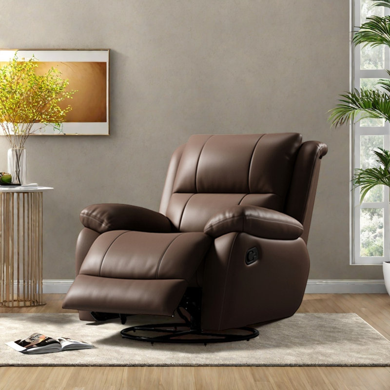 Fauteuil inclinable confortable en bois massif